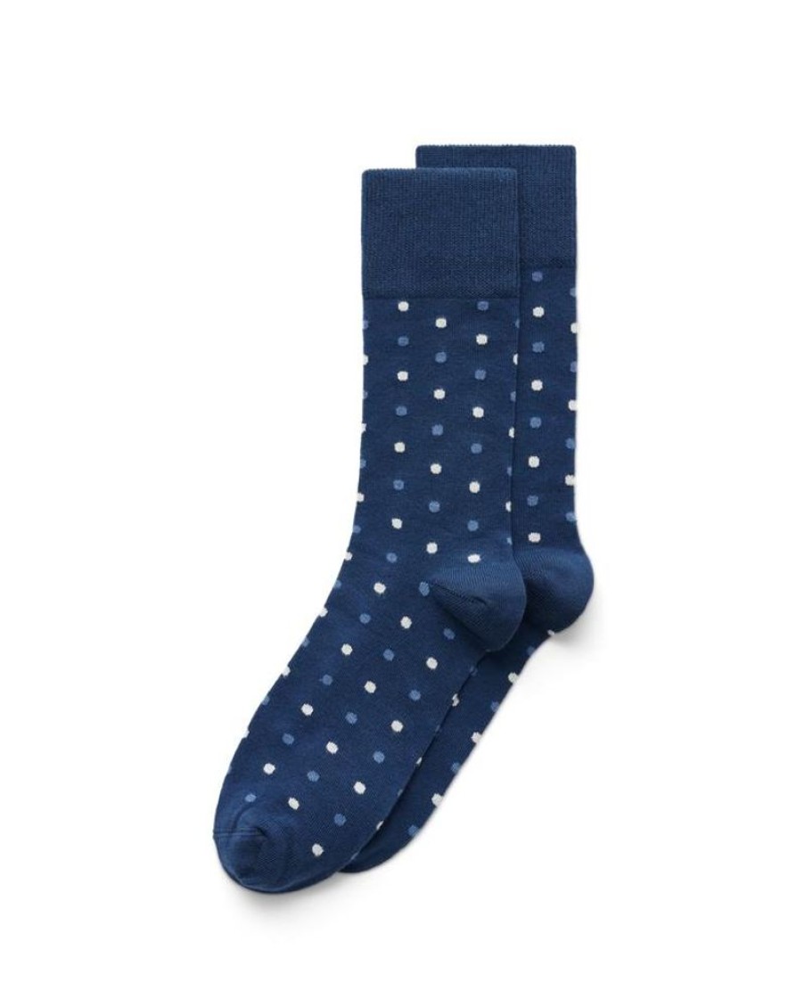 ECCO Ecco Men'S Classic Dotted Mid-Cut Sock Hot